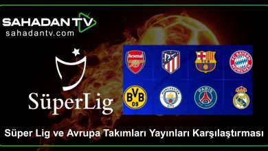 Süper Lig ve Avrupa Takımları Yayınları Karşılaştırması
